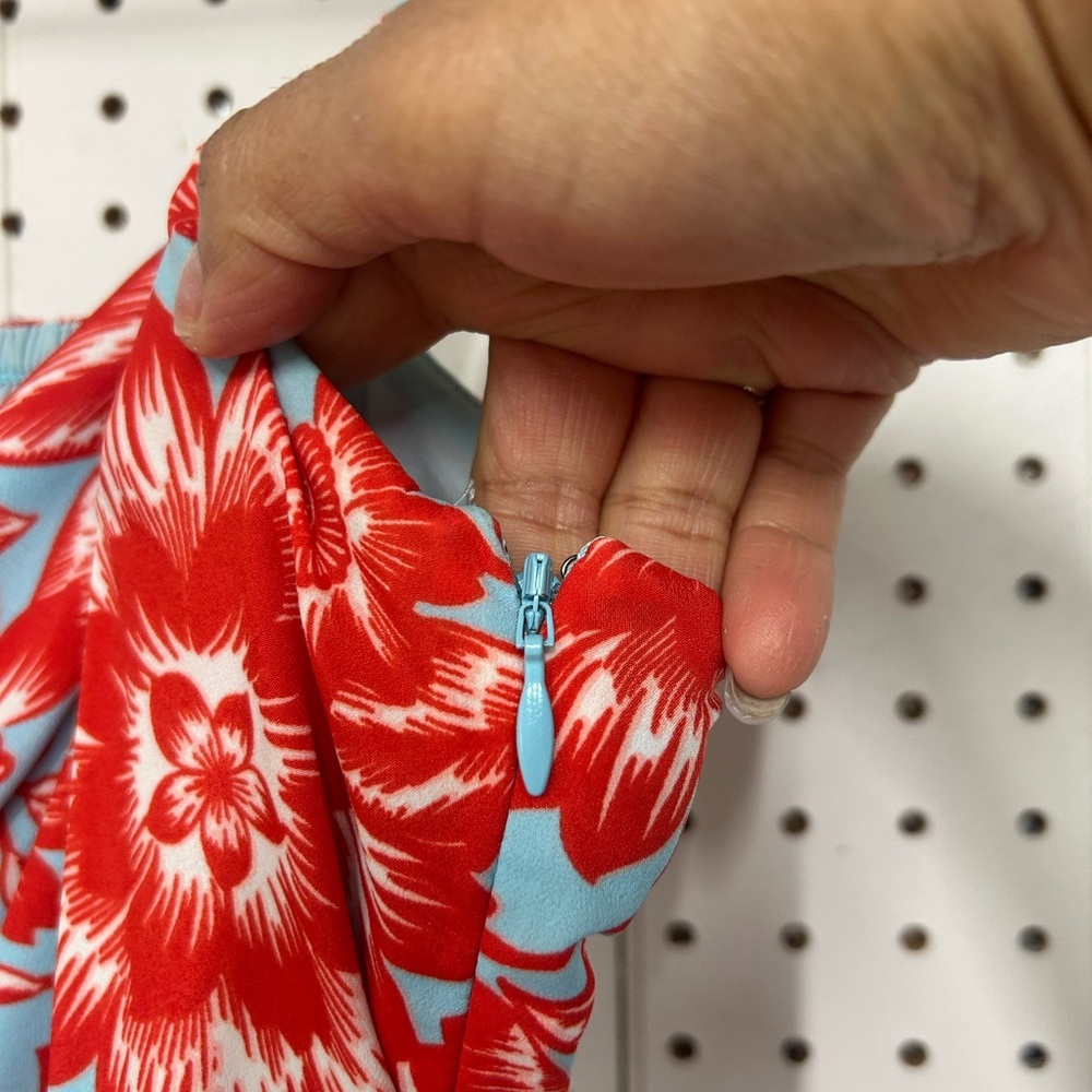Eliza J Red and White Poppy Floral Dress - Picture 4 of 5